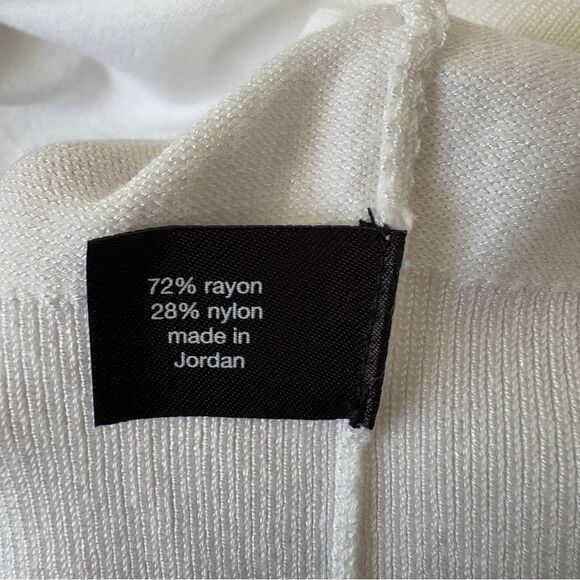 LANE BRYANT Women's Size 18/20 2X White Open Front Button-Up Cardigan Plus Size - Picture 6 of 7